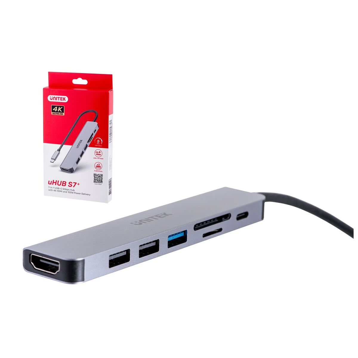 USB Centrmezgls Unitek H1118A 100 W